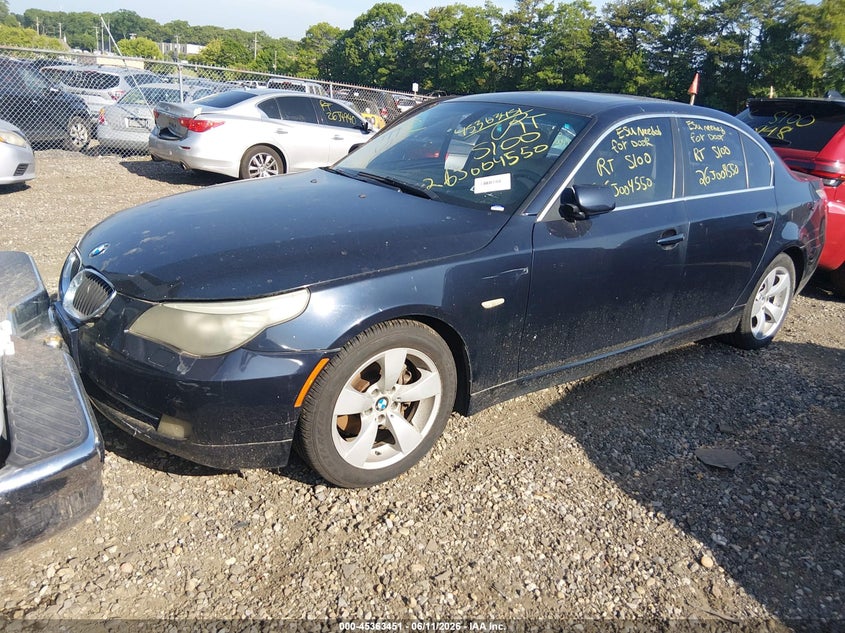 2008 BMW 5 series VIN WBANU53538CT11833 IAAI salvage auction — REAR END, Bill Of Sale (New York), sold $475 on 2026-07-14 (photo 2)