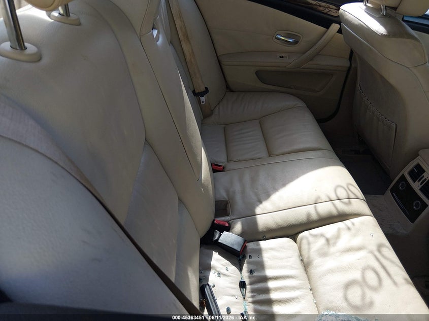 2008 BMW 5 series VIN WBANU53538CT11833 IAAI salvage auction — REAR END, Bill Of Sale (New York), sold $475 on 2026-07-14 (photo 8)