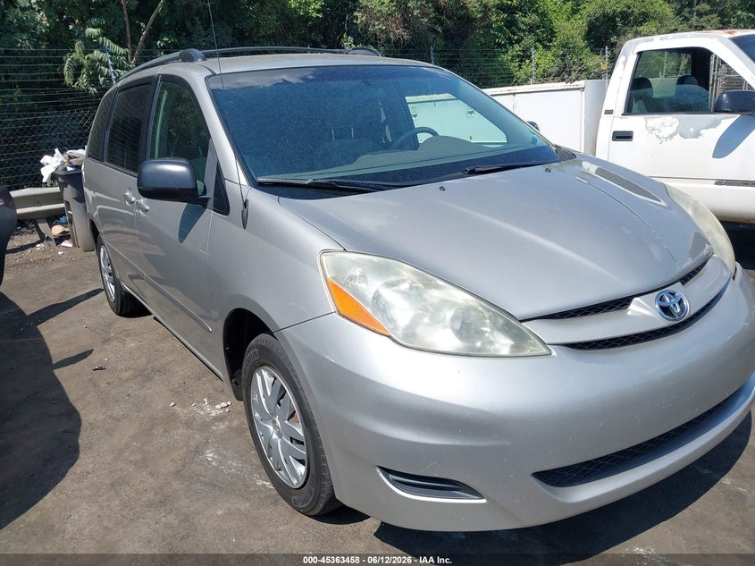 2006 Toyota Sienna VIN 5TDZA23C46S548370 IAAI salvage auction — LEFT FRONT, Salvage (North Carolina), sold $1,625 on 2026-07-09 (photo 1)