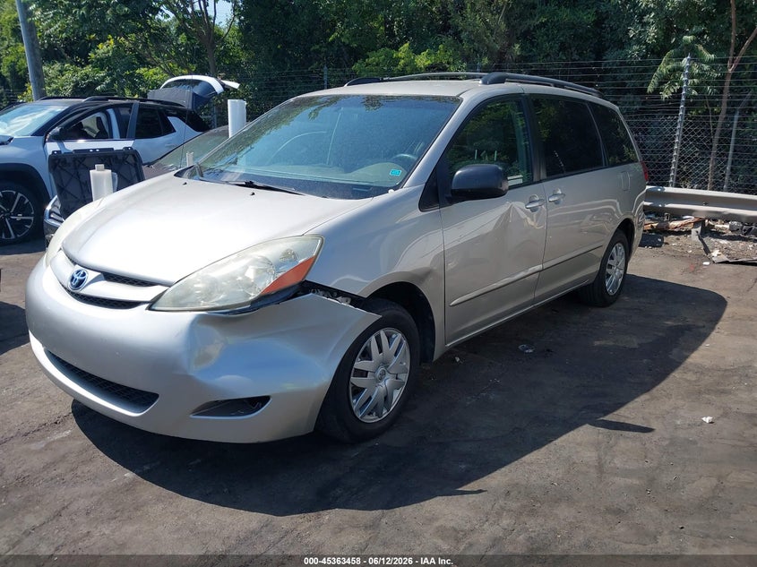2006 Toyota Sienna VIN 5TDZA23C46S548370 IAAI salvage auction — LEFT FRONT, Salvage (North Carolina), sold $1,625 on 2026-07-09 (photo 2)