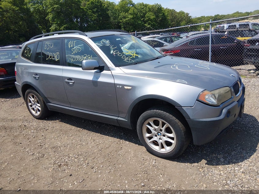 2005 BMW X3 VIN WBXPA73465WC51456 IAAI salvage auction — LEFT REAR, Bill Of Sale (New York), sold $450 on 2026-07-14 (photo 1)