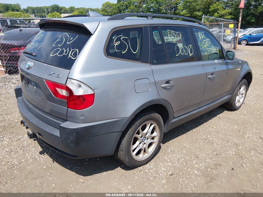 2005 BMW X3 VIN WBXPA73465WC51456 IAAI salvage auction — LEFT REAR, Bill Of Sale (New York), sold $450 on 2026-07-14 (photo 4)