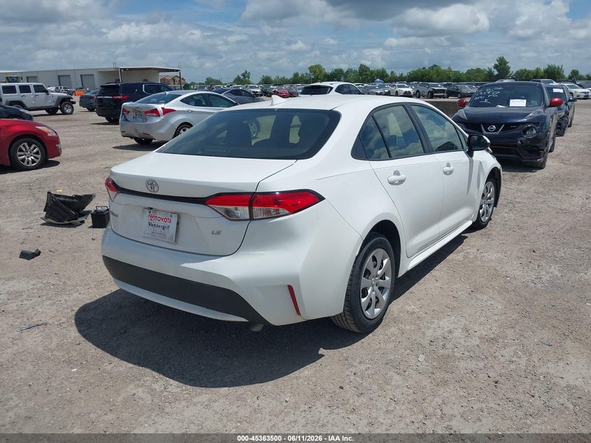 2021 Toyota Corolla VIN JTDEPMAE2MJ121292 IAAI salvage auction — FRONT END, Salvage (Texas), sold $4,750 on 2026-07-31 (photo 4)