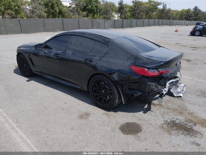 2024 BMW M8 VIN WBSGV0C00RCN22532 IAAI salvage auction — REAR END, Salvage (California), sold $31,325 on 2026-07-29 (photo 3)
