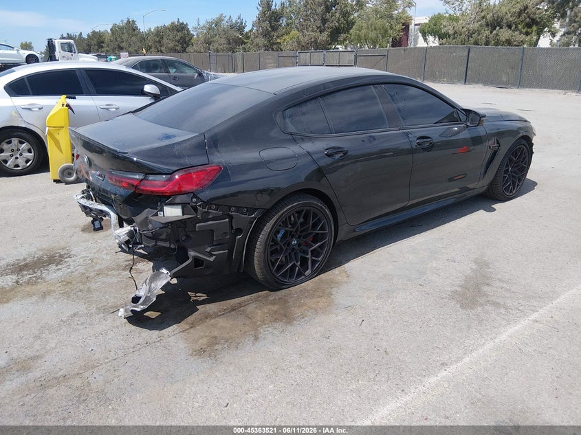2024 BMW M8 VIN WBSGV0C00RCN22532 IAAI salvage auction — REAR END, Salvage (California), sold $31,325 on 2026-07-29 (photo 4)