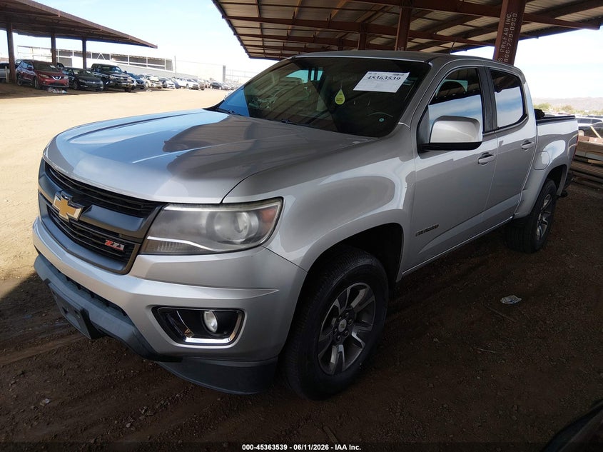 2017 Chevrolet Colorado VIN 1GCGSDENXH1303295 IAAI salvage auction — REAR END, Salvage (Arizona), sold $7,200 on 2026-07-10 (photo 2)