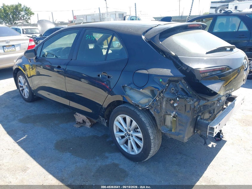 2023 Toyota Corolla VIN JTND4MBEXP3208395 IAAI salvage auction — REAR END, Salvage (California), sold $5,200 on 2026-07-17 (photo 3)