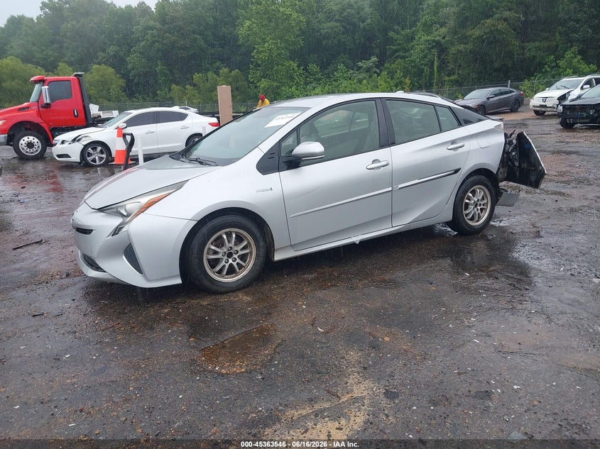 2016 Toyota Prius VIN JTDKBRFU2G3009003 IAAI salvage auction — REAR END, Salvage (Mississippi), sold $1,650 on 2026-07-13 (photo 2)