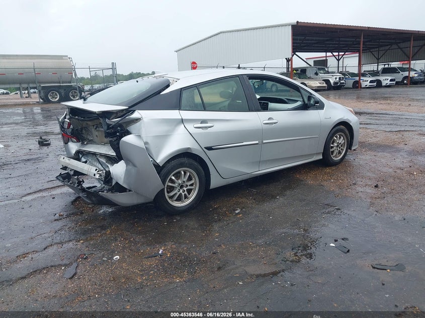 2016 Toyota Prius VIN JTDKBRFU2G3009003 IAAI salvage auction — REAR END, Salvage (Mississippi), sold $1,650 on 2026-07-13 (photo 4)
