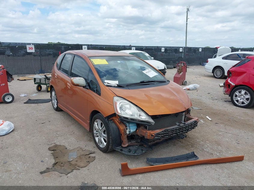 2009 Honda Fit VIN JHMGE88699S016267 IAAI salvage auction — FRONT END, Original (Texas), sold $925 on 2026-07-28 (photo 1)