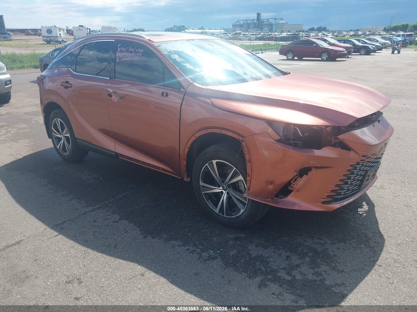 2025 Lexus Rx VIN 2T2BAMCA1SC095383 IAAI salvage auction — FRONT END, Salvage (Minnesota), sold $21,200 on 2026-07-30 (photo 1)