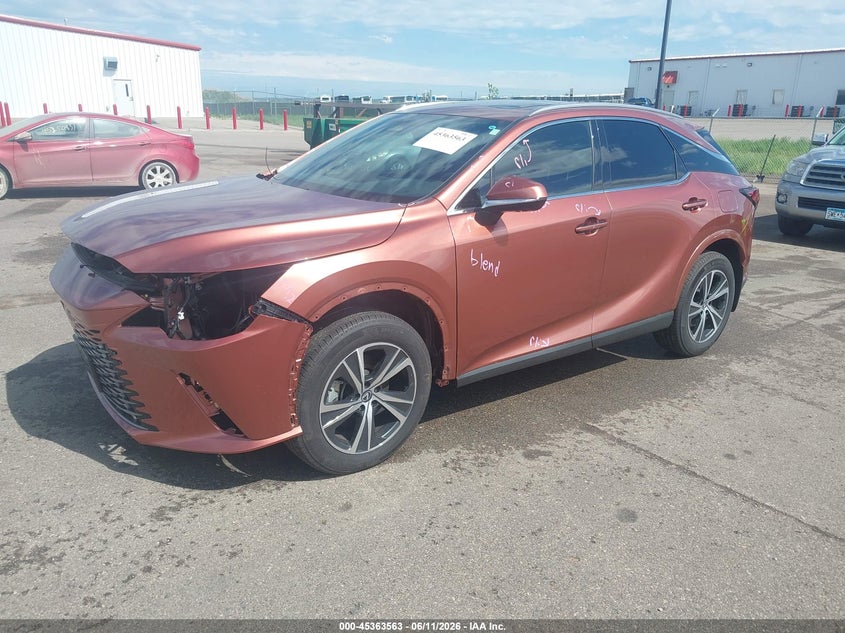 2025 Lexus Rx VIN 2T2BAMCA1SC095383 IAAI salvage auction — FRONT END, Salvage (Minnesota), sold $21,200 on 2026-07-30 (photo 2)