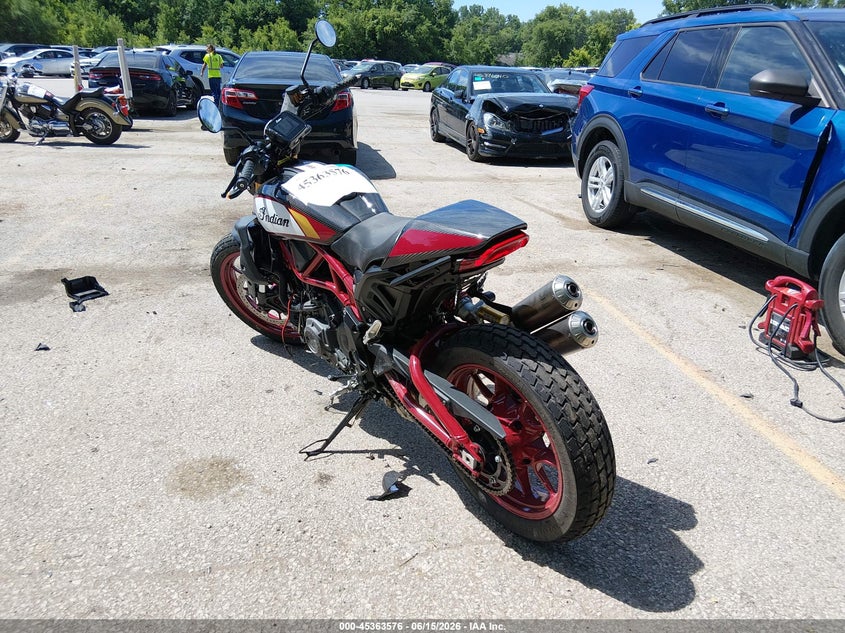 2022 Indian motorcycle co. Ftr VIN 56KRTE258N3005127 IAAI salvage auction — REAR END, Salvage (Kansas), sold $3,550 on 2026-07-08 (photo 3)