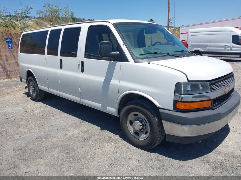 2017 Chevrolet Express 3500 VIN 1GAZGPFF8H1305512 IAAI salvage auction — NORMAL WEAR, Sf97 (California), sold $14,100 on 2026-07-28 (photo 1)