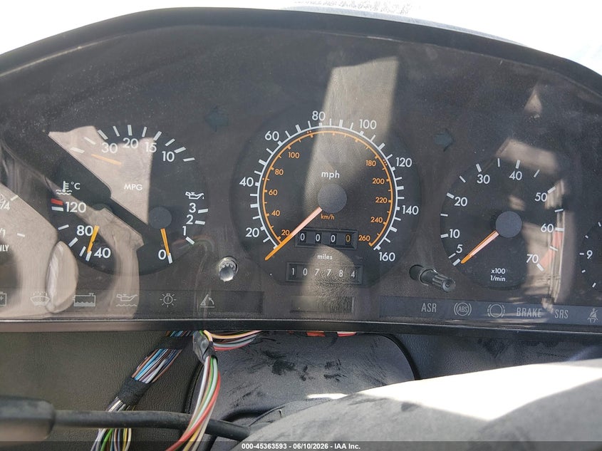 1991 Mercedes-benz 500 VIN WDBFA66E3MF035968 IAAI salvage auction — NORMAL WEAR, Clear (Nevada), sold $325 on 2026-07-24 (photo 7)