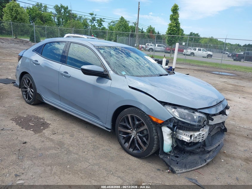 2021 Honda Civic VIN SHHFK7H40MU223973 IAAI salvage auction — FRONT END, Salvage (Virginia), sold $7,100 on 2026-07-28 (photo 1)
