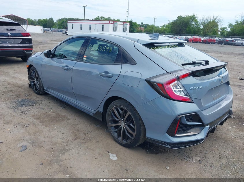 2021 Honda Civic VIN SHHFK7H40MU223973 IAAI salvage auction — FRONT END, Salvage (Virginia), sold $7,100 on 2026-07-28 (photo 3)