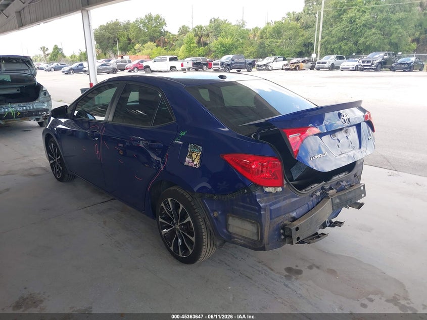2019 Toyota Corolla VIN 5YFBURHE4KP921261 IAAI salvage auction — REAR END, Salvage Title, sold $3,550 on 2026-07-22 (photo 3)
