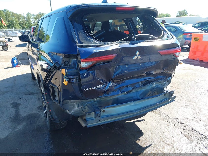 2024 Mitsubishi Outlander VIN JA4J3VA87RZ007706 IAAI salvage auction — REAR END, Salvage (Virginia), sold $6,200 on 2026-07-31 (photo 6)