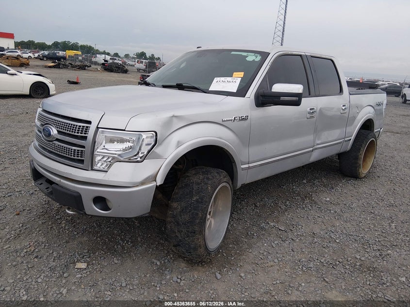 2009 Ford F-150 VIN 1FTPW14VX9FA81401 IAAI salvage auction — FRONT END, Clear (Arkansas), sold $1,600 on 2026-08-01 (photo 2)