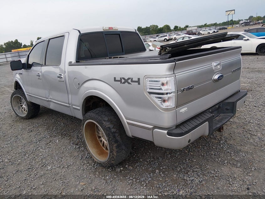 2009 Ford F-150 VIN 1FTPW14VX9FA81401 IAAI salvage auction — FRONT END, Clear (Arkansas), sold $1,600 on 2026-08-01 (photo 3)