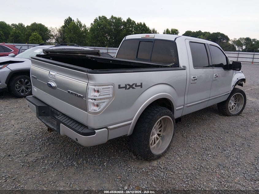 2009 Ford F-150 VIN 1FTPW14VX9FA81401 IAAI salvage auction — FRONT END, Clear (Arkansas), sold $1,600 on 2026-08-01 (photo 4)