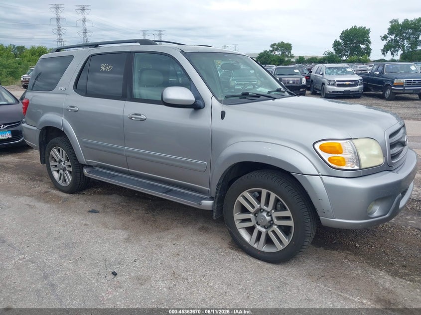 2004 Toyota Sequoia VIN 5TDBT44A94S207581 IAAI salvage auction — NORMAL WEAR, Clear (Illinois), sold $1,000 on 2026-07-13 (photo 1)