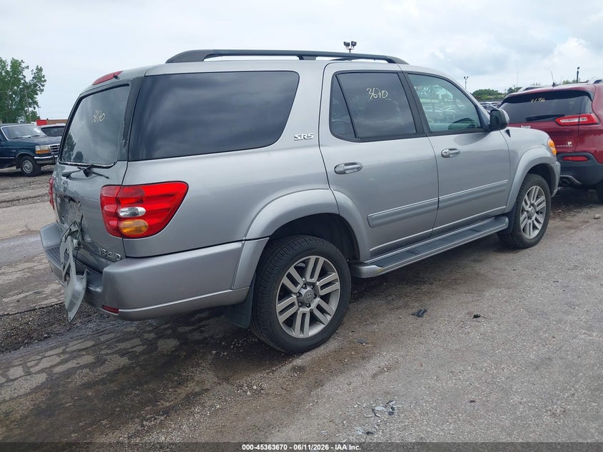2004 Toyota Sequoia VIN 5TDBT44A94S207581 IAAI salvage auction — NORMAL WEAR, Clear (Illinois), sold $1,000 on 2026-07-13 (photo 4)