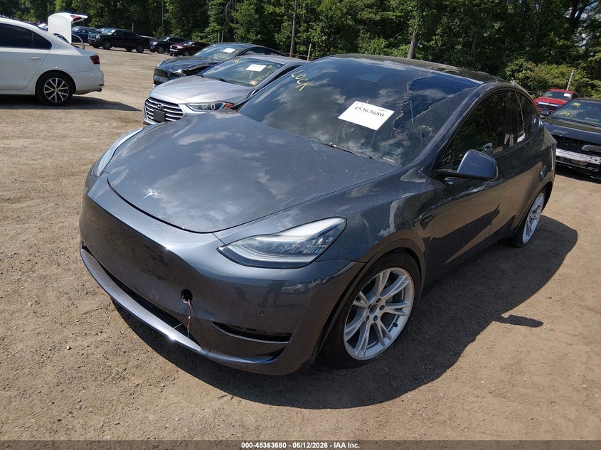 2021 Tesla Model y VIN 5YJYGAEE1MF130983 IAAI salvage auction — UNDERCARRIAGE, Salvage - 75% Or Less (Maryland), sold $8,700 on 2026-07-26 (photo 2)