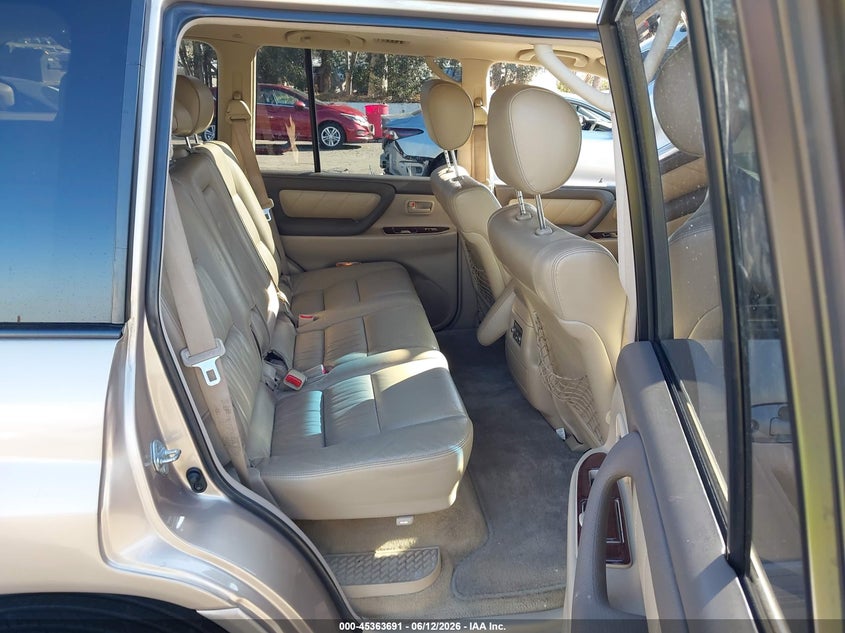 2006 Toyota Land cruiser VIN JTEHT05JX62087328 IAAI salvage auction — REAR END, Salvage (California), sold $8,600 on 2026-07-10 (photo 8)