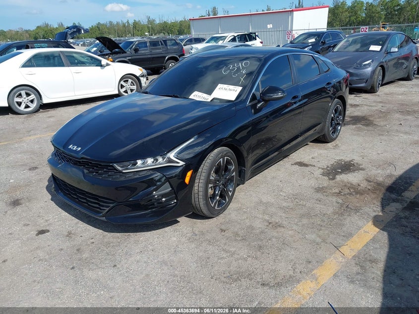 2022 Kia K5 VIN 5XXG64J29NG156340 IAAI salvage auction — RIGHT REAR, Rebuildable (Florida), sold $6,200 on 2026-07-27 (photo 2)