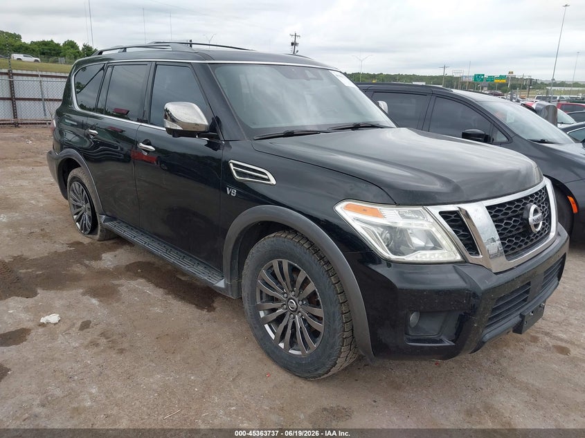 2018 Nissan Armada VIN JN8AY2NC4J9556390 IAAI salvage auction — SIDE, Salvage Title, sold $7,900 on 2026-08-02 (photo 1)