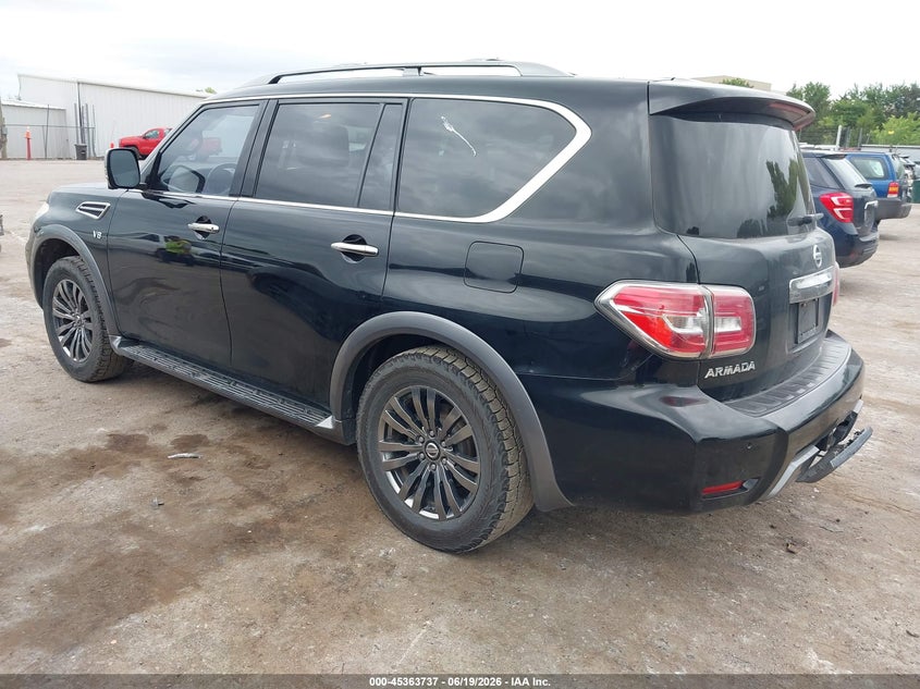 2018 Nissan Armada VIN JN8AY2NC4J9556390 IAAI salvage auction — SIDE, Salvage Title, sold $7,900 on 2026-08-02 (photo 3)