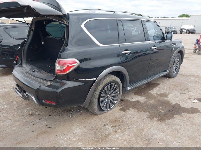 2018 Nissan Armada VIN JN8AY2NC4J9556390 IAAI salvage auction — SIDE, Salvage Title, sold $7,900 on 2026-08-02 (photo 4)