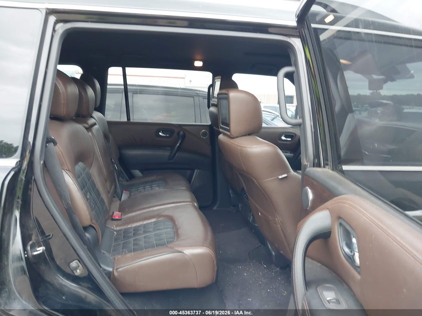 2018 Nissan Armada VIN JN8AY2NC4J9556390 IAAI salvage auction — SIDE, Salvage Title, sold $7,900 on 2026-08-02 (photo 8)
