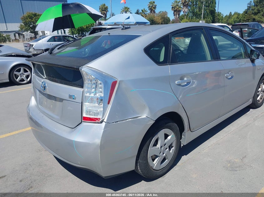 2010 Toyota Prius VIN JTDKN3DU4A0123763 IAAI salvage auction — RIGHT REAR, Salvage (California), sold $3,400 on 2026-07-06 (photo 6)