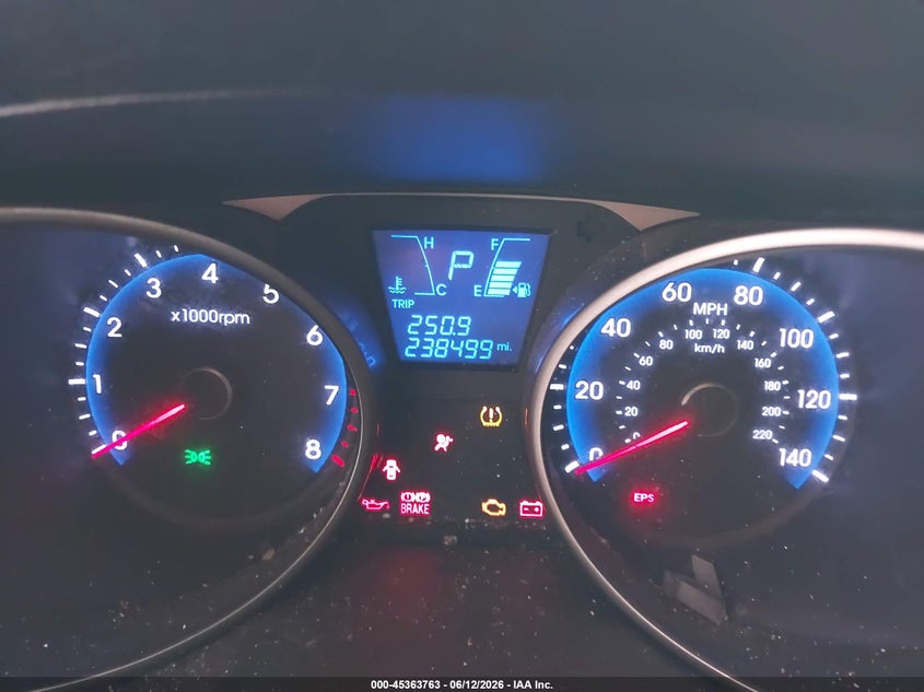 2011 Hyundai Tucson VIN KM8JU3AC3BU134883 IAAI salvage auction — FRONT END, Rebuildable (Florida), sold $550 on 2026-07-22 (photo 7)