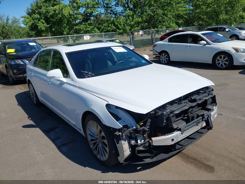 2018 Genesis G90 VIN KMHG54JH3JU045161 — IAAI salvage auction photo