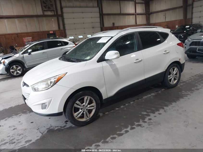 2013 Hyundai Tucson VIN KM8JUCAC9DU696788 IAAI salvage auction — RIGHT REAR, Mv-907A (New York), sold $1,050 on 2026-07-15 (photo 2)