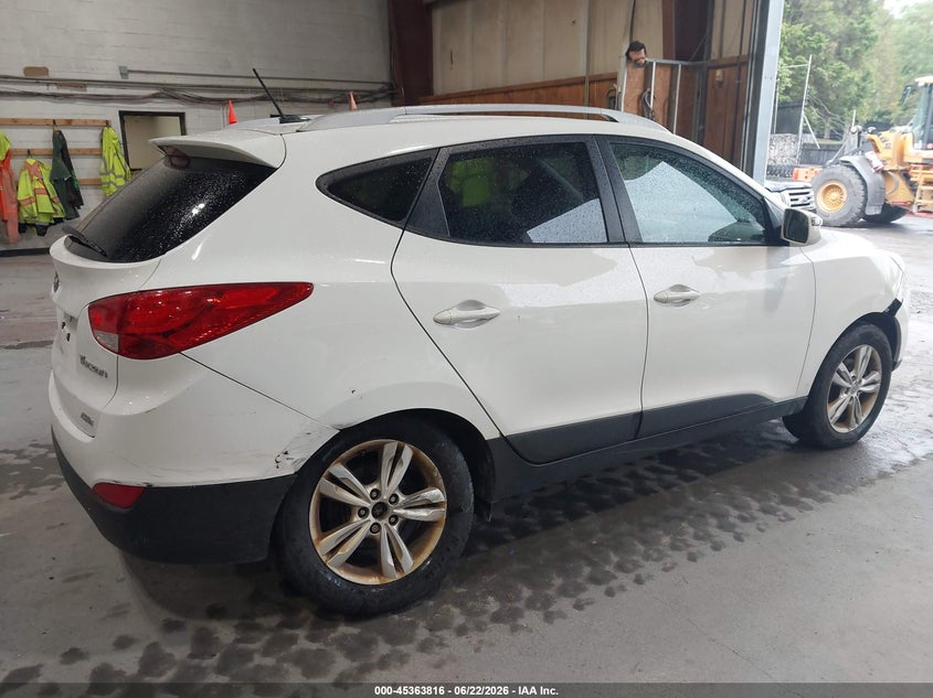2013 Hyundai Tucson VIN KM8JUCAC9DU696788 IAAI salvage auction — RIGHT REAR, Mv-907A (New York), sold $1,050 on 2026-07-15 (photo 6)