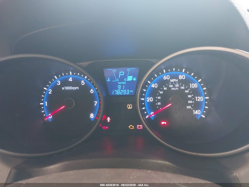 2013 Hyundai Tucson VIN KM8JUCAC9DU696788 IAAI salvage auction — RIGHT REAR, Mv-907A (New York), sold $1,050 on 2026-07-15 (photo 7)