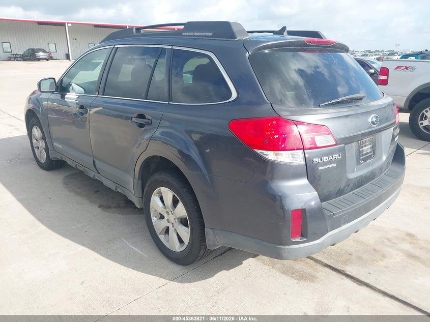 2011 Subaru Outback VIN 4S4BRBJC4B3381917 IAAI salvage auction — NORMAL WEAR, Original (Texas), sold $725 on 2026-07-17 (photo 3)