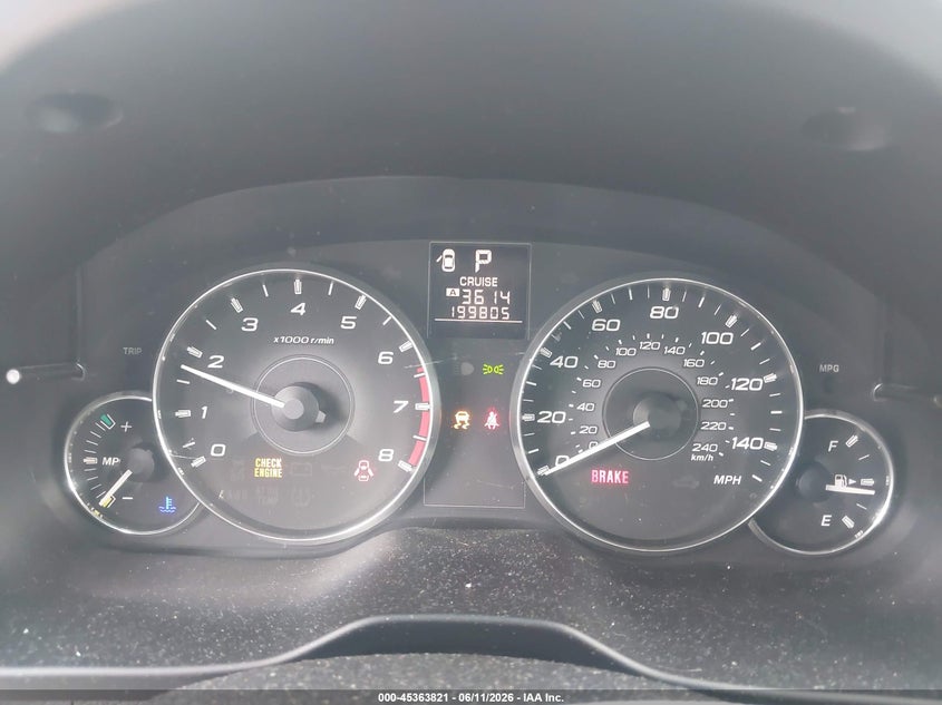 2011 Subaru Outback VIN 4S4BRBJC4B3381917 IAAI salvage auction — NORMAL WEAR, Original (Texas), sold $725 on 2026-07-17 (photo 7)