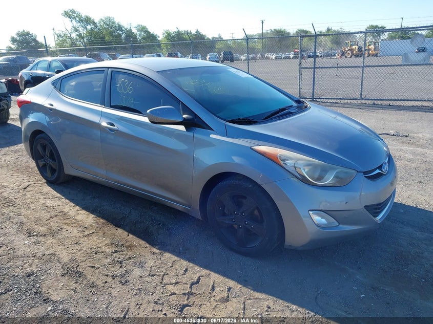 2012 Hyundai Elantra VIN KMHDH4AE7CU233930 IAAI salvage auction — NORMAL WEAR, Clear (Virginia), sold $300 on 2026-07-28 (photo 1)