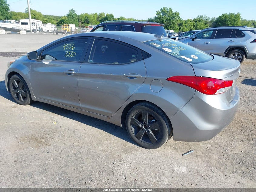2012 Hyundai Elantra VIN KMHDH4AE7CU233930 IAAI salvage auction — NORMAL WEAR, Clear (Virginia), sold $300 on 2026-07-28 (photo 3)