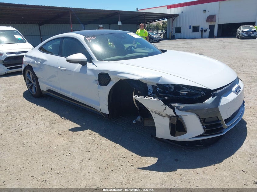 2024 Audi E-tron gt VIN WAUFJBFW4R7004763 IAAI salvage auction — FRONT END, Salvage (California), sold $18,000 on 2026-09-03 (photo 1)