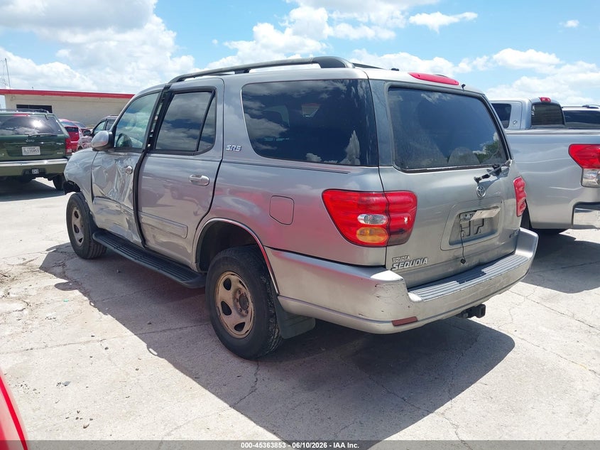 2003 Toyota Sequoia VIN 5TDZT34A43S187506 IAAI salvage auction — NORMAL WEAR, Original (Texas), sold $800 on 2026-07-13 (photo 3)