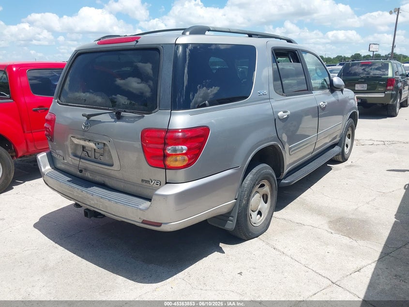 2003 Toyota Sequoia VIN 5TDZT34A43S187506 IAAI salvage auction — NORMAL WEAR, Original (Texas), sold $800 on 2026-07-13 (photo 4)