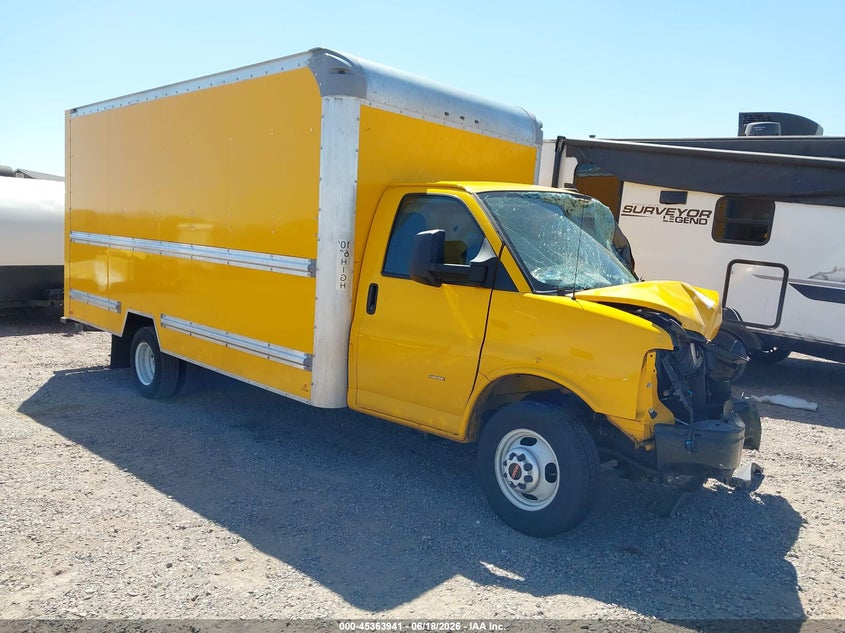 2021 Gmc Savana VIN 7GZ37TC78MN007602 IAAI salvage auction — LEFT FRONT, Non-Repairable (Arizona), sold $1,600 on 2026-07-28 (photo 1)