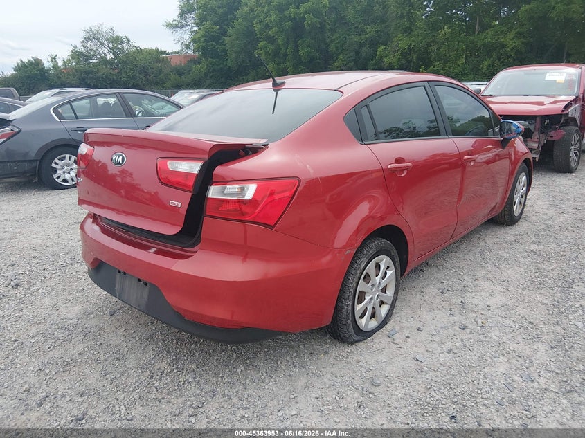 2017 Kia Rio VIN KNADM4A30H6057925 IAAI salvage auction — NORMAL WEAR, Original (Ohio), sold $850 on 2026-07-14 (photo 4)